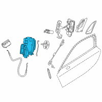 OEM BMW i8 Left System Latch Diagram - 51-21-8-497-857