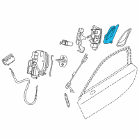 OEM 2015 BMW i8 Outer Door Handle, Left Diagram - 61-35-7-412-791