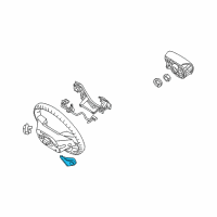 OEM 2013 Hyundai Genesis Coupe Paddle Shift Switch Assembly, Left Diagram - 96770-2M500-UK5