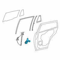 OEM 2021 Toyota RAV4 Window Motor Diagram - 85710-42150