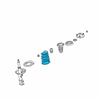 OEM Lexus RX350 Spring, Coil, Front Diagram - 48131-0E022