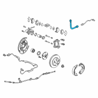 OEM 2011 Honda Ridgeline Hose Set, Rear Brake Diagram - 01466-SJC-A00