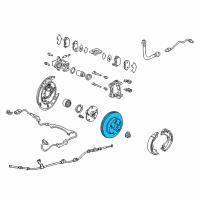 OEM 2008 Honda Ridgeline Disk, Rear Brake Drum (Inner) Diagram - 42510-SJC-A50