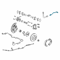 OEM Honda Ridgeline Pipe E Comp, L Diagram - 46361-SJC-A03