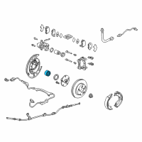 OEM 2013 Honda Ridgeline Bearing Assembly, Rear Hub Unit Diagram - 42200-SJC-A01