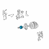 OEM 1992 GMC K3500 Pulley Diagram - 1989104