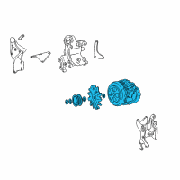 OEM Chevrolet C1500 Alternator Diagram - 19244779