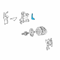 OEM 1996 Chevrolet K2500 Bracket-Generator Rear Diagram - 10237271