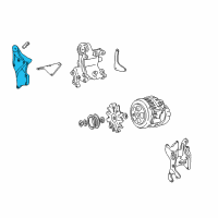OEM 1990 GMC C1500 Bracket-Generator & P/S Pump Diagram - 15589747