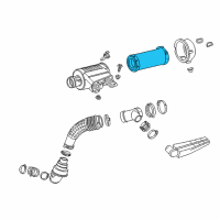 OEM 2022 Chevrolet Express 2500 Air Filter Diagram - 84000015