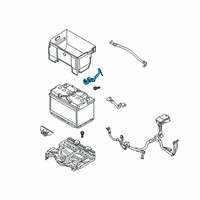 OEM 2021 Kia Soul Battery Sensor Assembly Diagram - 37180K0000