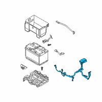 OEM 2020 Kia Soul Battery Wiring Assembly Diagram - 91850K0460