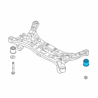 OEM 2018 Kia Cadenza BUSHING-CROSSMEMBER Diagram - 55460F6100