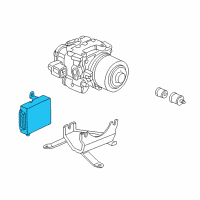 OEM 2000 Honda Accord ABS Unit Diagram - 39790-S87-A21