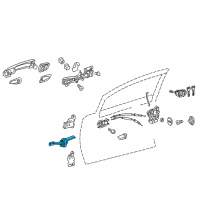 OEM 2017 Lexus CT200h Check Assy, Front Door Diagram - 68610-76011