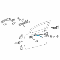 OEM 2017 Lexus CT200h Cable Assembly, Front Door Diagram - 69750-76010