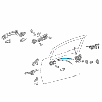 OEM 2011 Lexus CT200h Cable Assembly, Front Door Diagram - 69710-76010