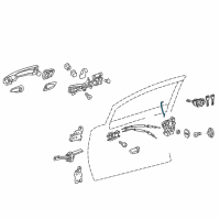 OEM 2013 Lexus CT200h Rod, Front Door Lock Open Diagram - 69311-76010