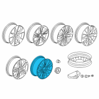 OEM 2017 Acura MDX Disk, Aluminum Wheel (20X8J) (Tpms) (Enkei) Diagram - 42700-TZ5-B21