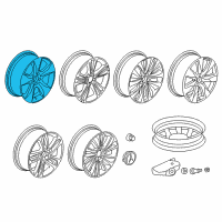 OEM Acura MDX Disk, Aluminum Wheel (18X8J) (Tpms) (Maxion Wheels) Diagram - 42700-TYR-A01