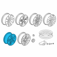 OEM 2017 Acura MDX Disk, Aluminum Wheel (20X8J) (Tpms) (Enkei) Diagram - 42700-TZ5-B11