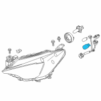 OEM Scion Signal Lamp Bulb Diagram - 90118-WB744