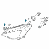 OEM 2017 Toyota Yaris iA Headlamp Bolt Diagram - 90118-WB504