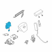OEM 2020 Infiniti QX80 Steering Air Bag Wire Assembly Diagram - B5554-1MF9A