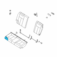 OEM 2009 Nissan Altima Pad-Rear Seat Cushion Diagram - 88311-JB00B