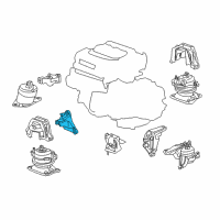 OEM Acura RLX Bracket, Front Engine Mounting Diagram - 50630-TY3-A01