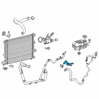 OEM 2015 Chrysler 200 Hose-COOLANT Bottle Outlet Diagram - 68104988AB