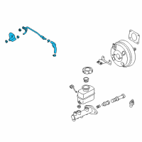 OEM 2006 Kia Amanti Hose Assembly-Vacuum Diagram - 591303F300