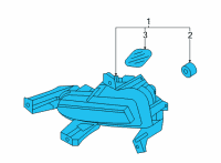 OEM 2022 Kia Carnival Lamp Assy-Fr Fog, Lh Diagram - 92201R0000