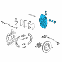 OEM Chevrolet Corvette Caliper Diagram - 22847809