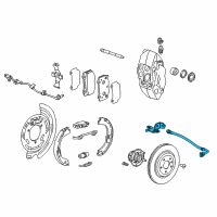 OEM 2018 Chevrolet Corvette Brake Hose Diagram - 84251376