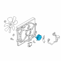 OEM 2015 Nissan Juke Motor Assy-Fan Diagram - 21487-1KC0C