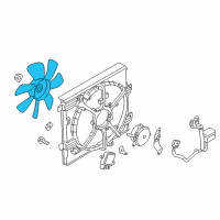 OEM 2018 Nissan Versa Note Fan Motor Diagram - 21486-1FE0A