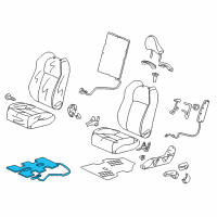 OEM 2016 Honda CR-Z Heater, Right Front Seat Cushion Diagram - 81134-SZT-C61