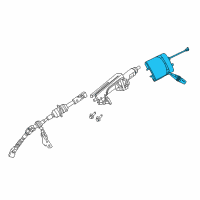 OEM 2013 Jeep Grand Cherokee Module-Steering Column Diagram - 1HE80DX9AN