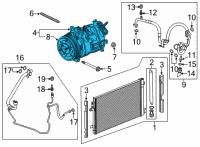 OEM Cadillac XT4 Compressor Diagram - 84752894