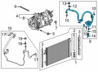 OEM 2021 Buick Envision Pressure Hose Diagram - 85114324