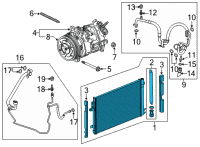 OEM 2019 Cadillac XT4 Condenser Diagram - 84752387