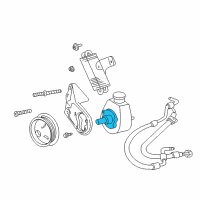 OEM Dodge Dakota Power Steering Pump Diagram - RL039489AD