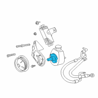 OEM 2000 Dodge Durango Power Steering Pump Diagram - RL039489AD