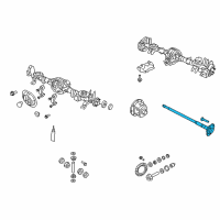 OEM Jeep Liberty Rear Axle Shaft Diagram - 52114548AB