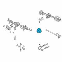 OEM Jeep Grand Cherokee DIFFERNTL-Differential Diagram - 52114574AA