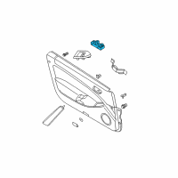 OEM 2008 Nissan 350Z Switch Assy-Power Window, Main Diagram - 25401-CM50D