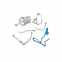 OEM 2006 Jeep Commander Line-Power Steering Pressure Diagram - 52089325AF