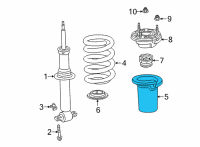 OEM Chevrolet Spring Insulator Diagram - 84171377