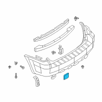 OEM 2007 Ford Escape Stone Deflector Diagram - 5L8Z-17808-AA